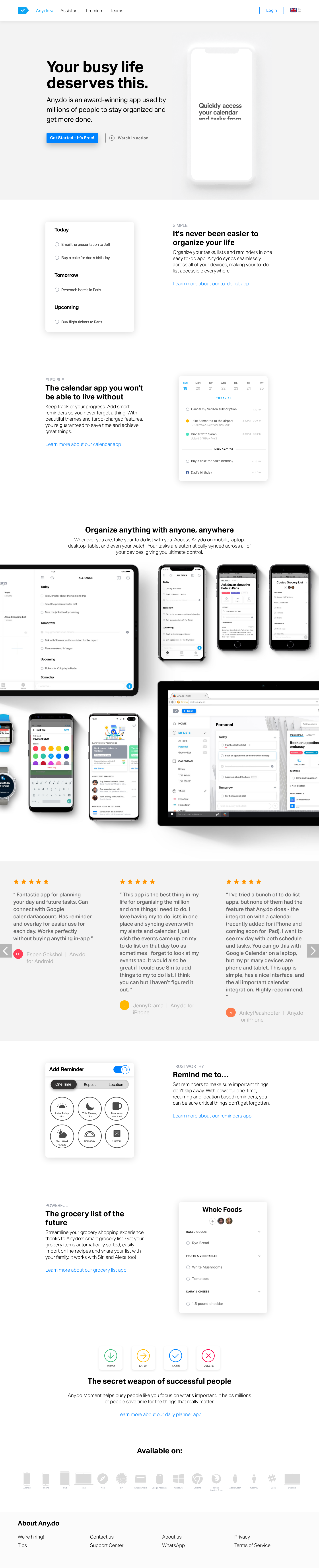 Any Landing Page screenshot