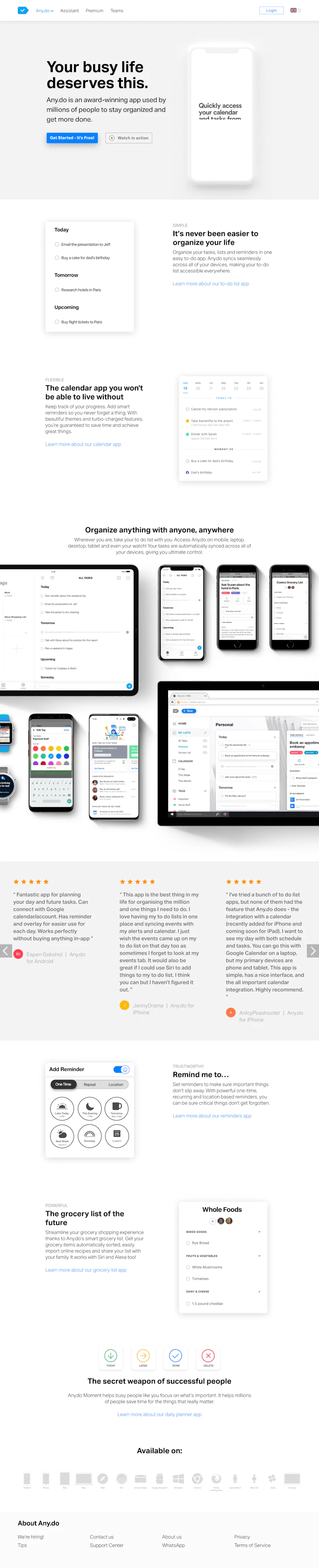 Any Landing Page screenshot
