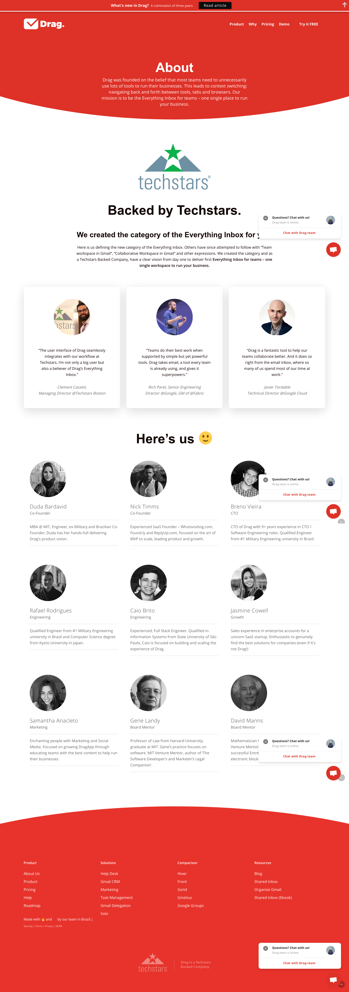 Dragapp About screenshot