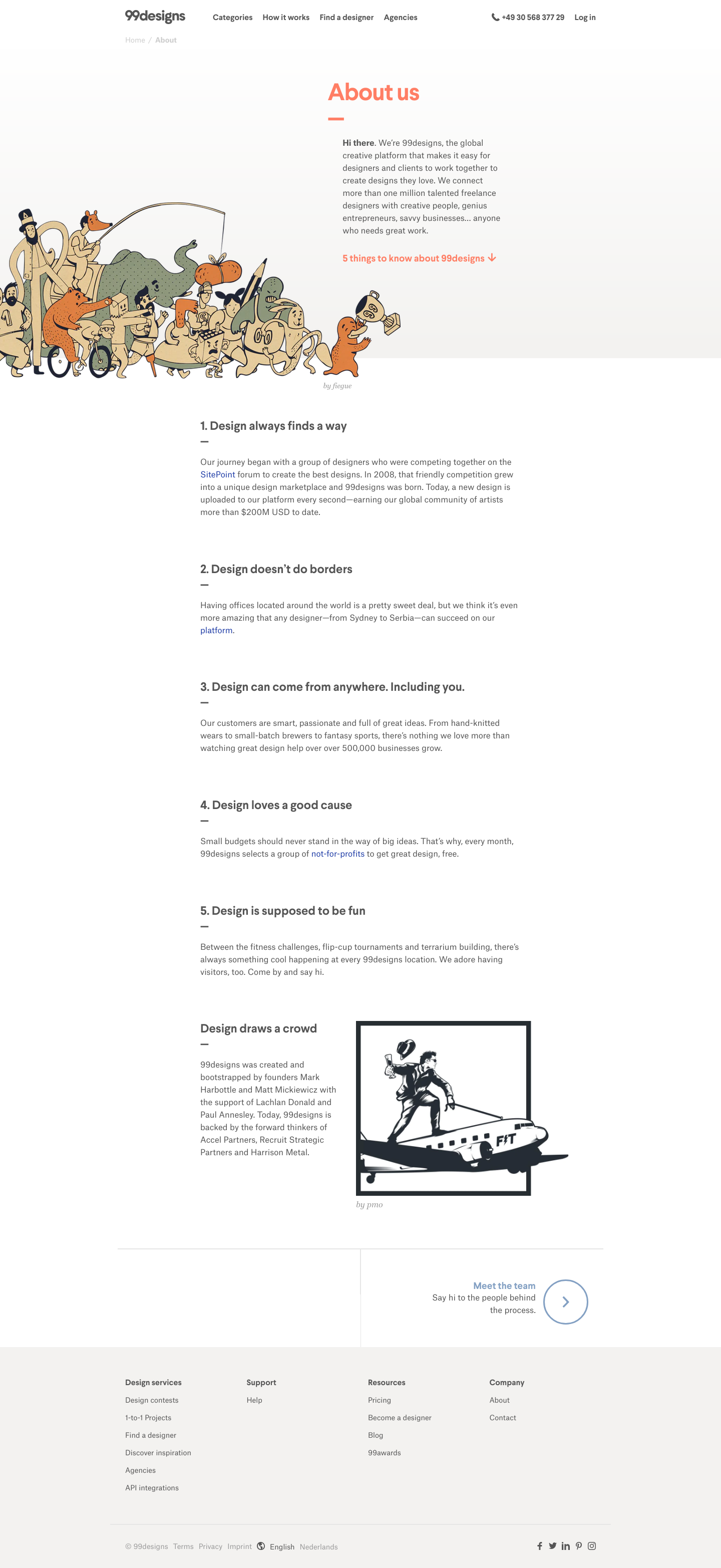 99designs About screenshot