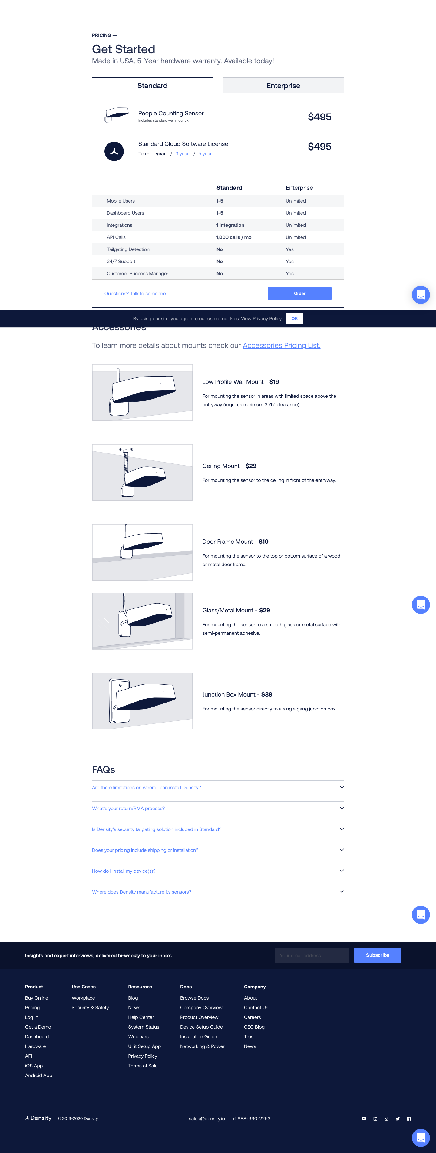 Density Pricing screenshot