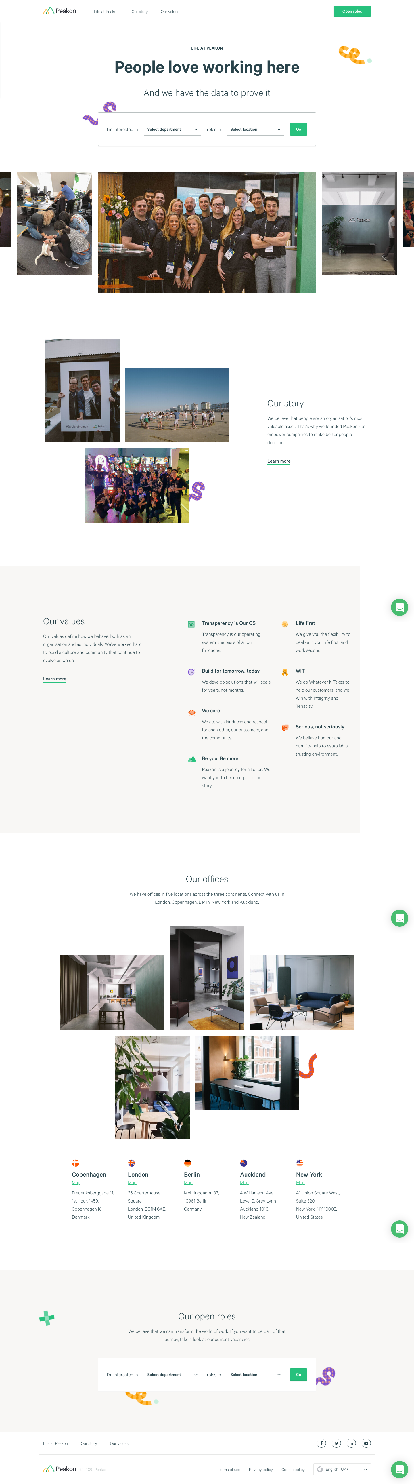 Peakon About screenshot