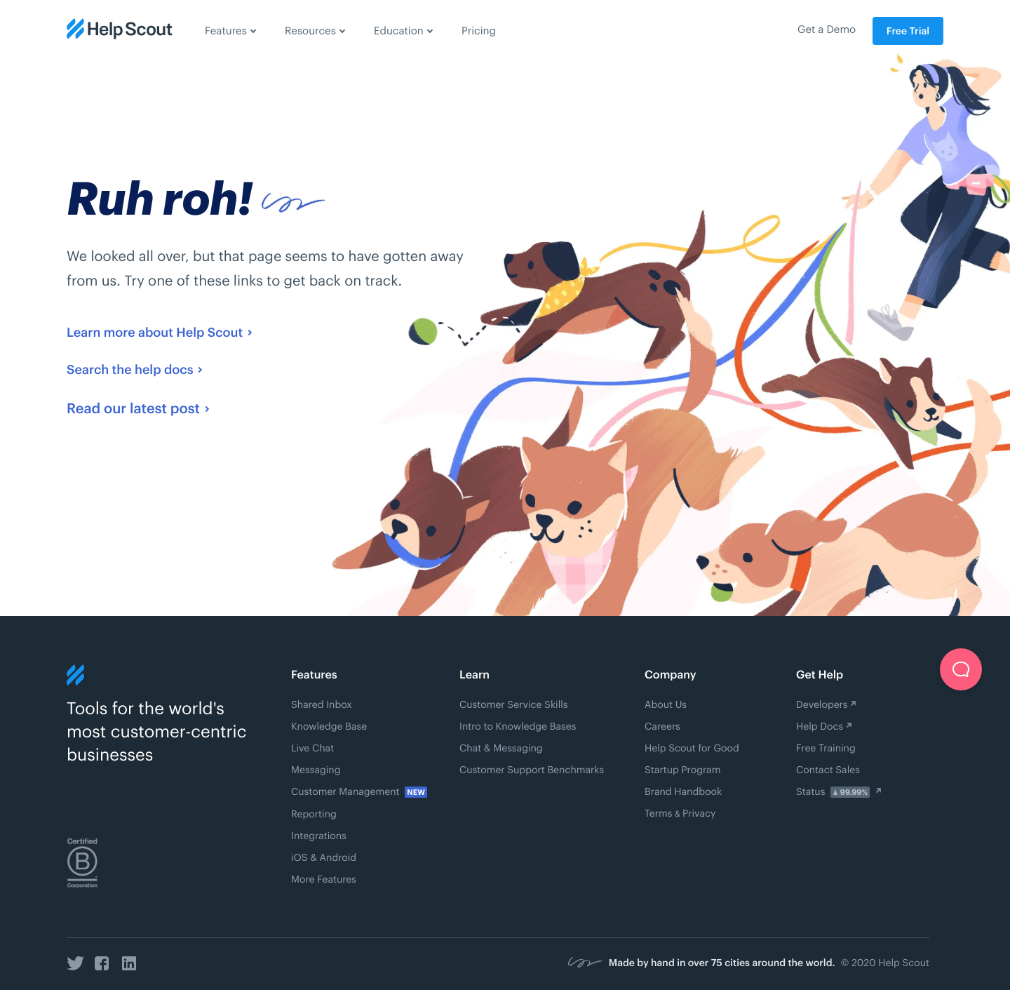Helpscout Notfound screenshot