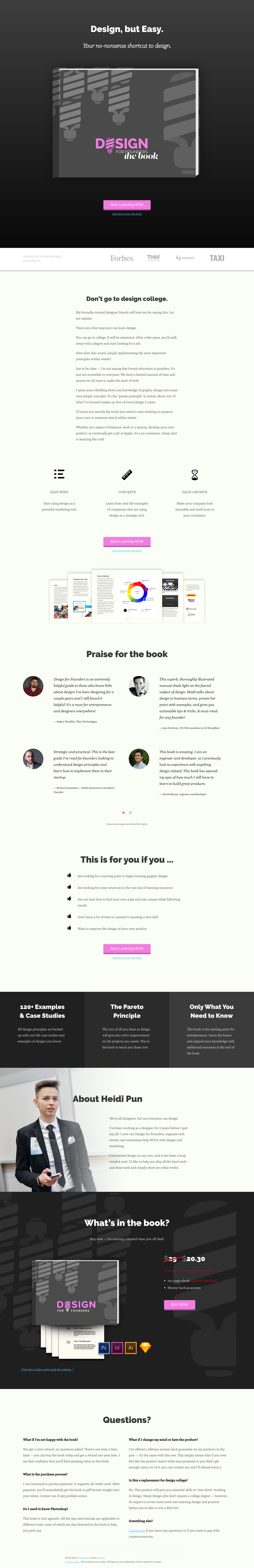 Designforfounders Landing Page screenshot