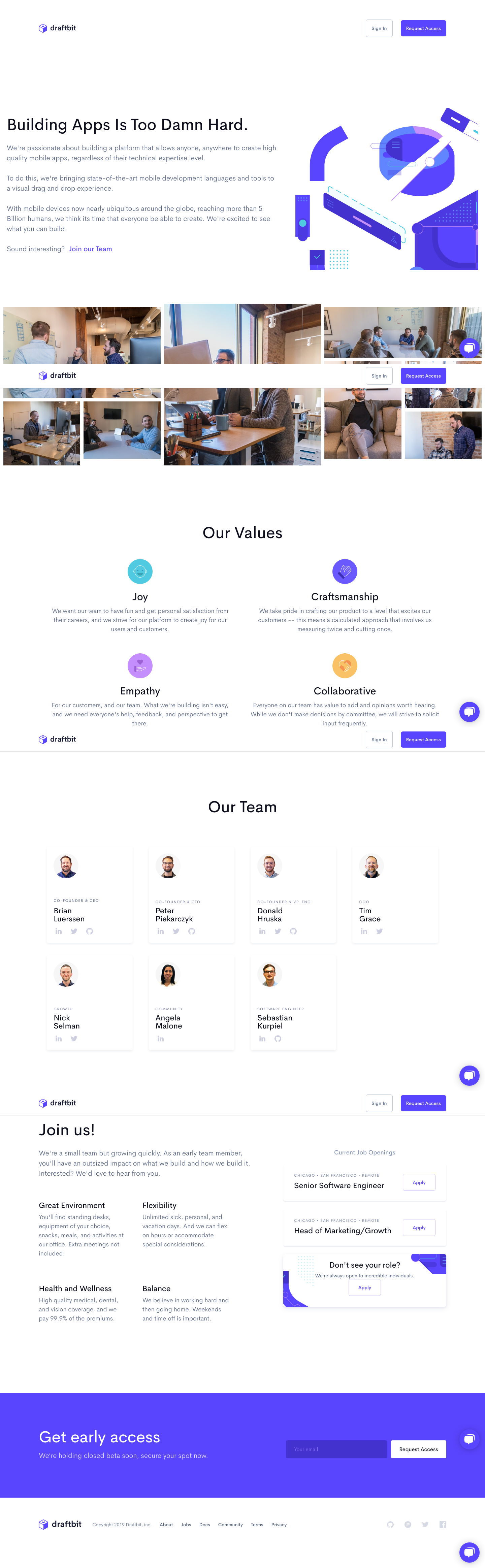 Draftbit About screenshot