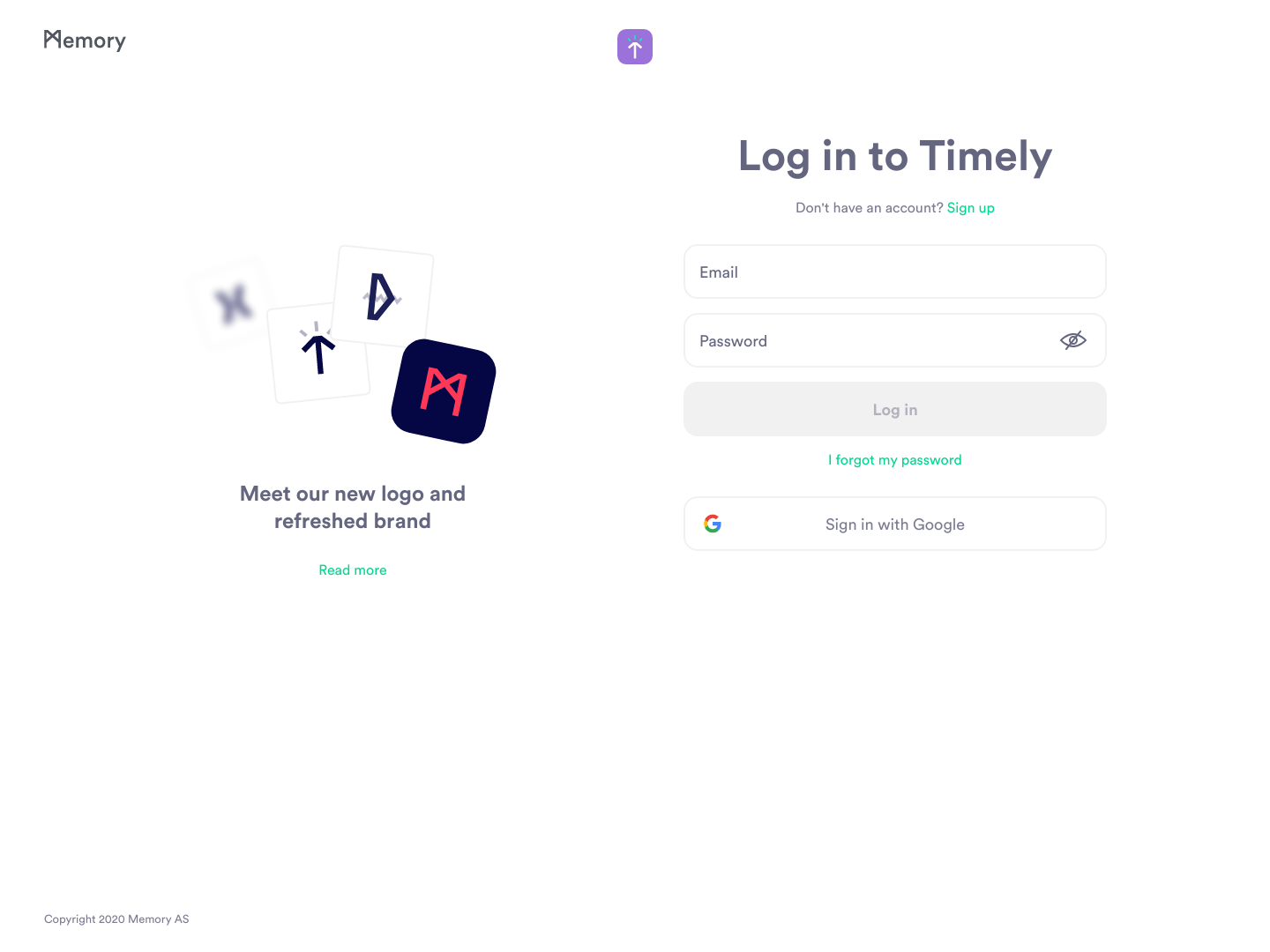 Timely Login screenshot