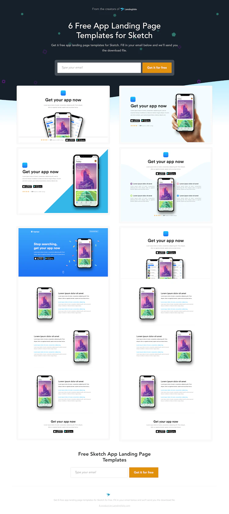 Landingfolio Landing Page screenshot