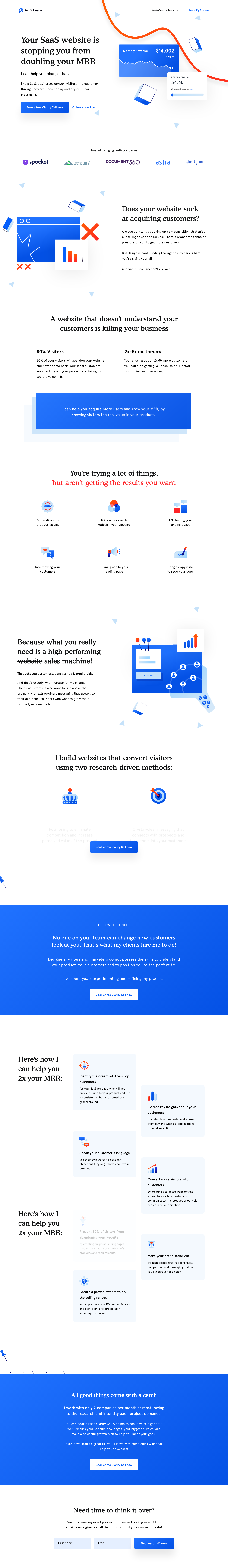 Sumithegde Landing Page screenshot