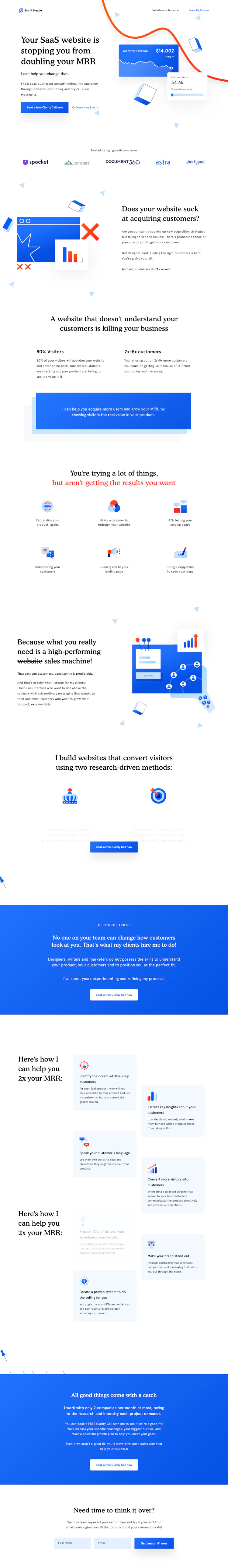 Sumithegde Landing Page screenshot