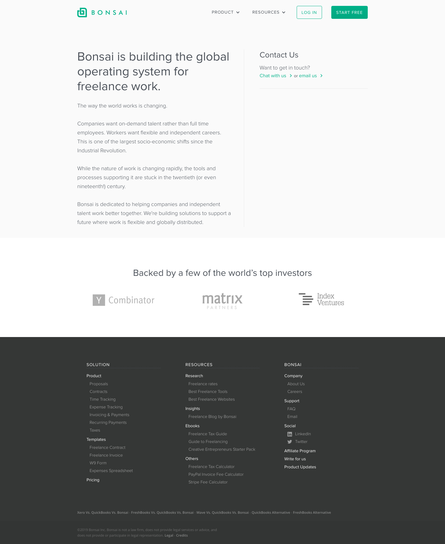 Bonsai About screenshot