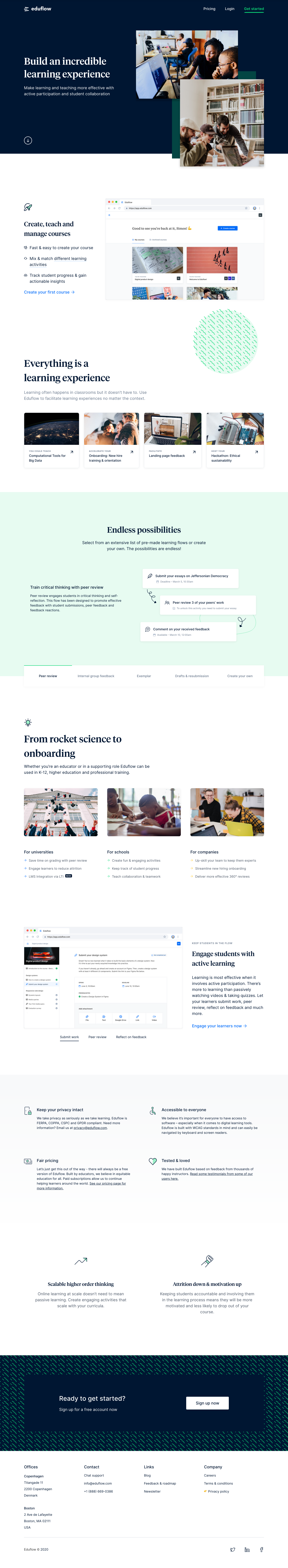 Eduflow Landing Page screenshot