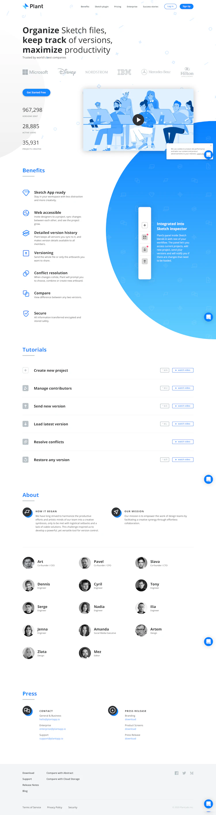 Plant Landing Page screenshot