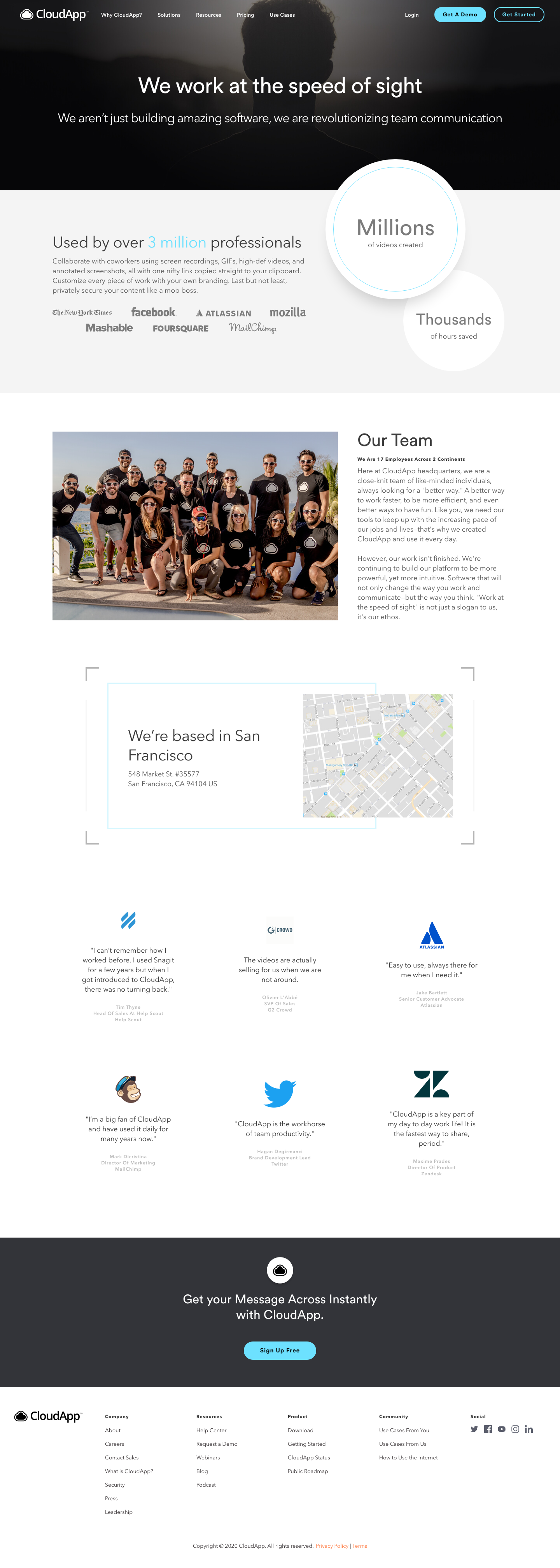 Getcloudapp About screenshot