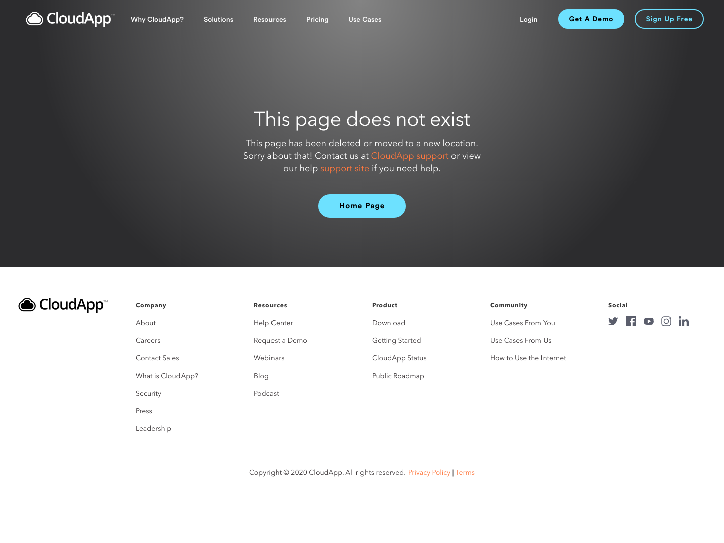 Getcloudapp Notfound screenshot