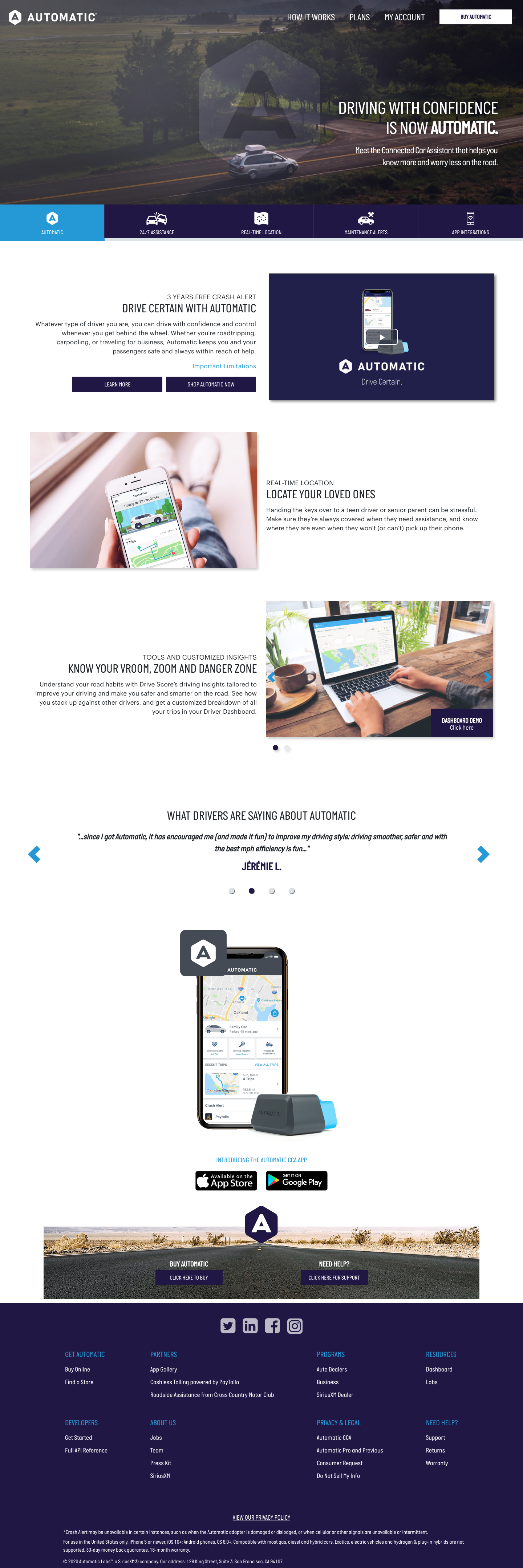 Automatic Landing Page screenshot