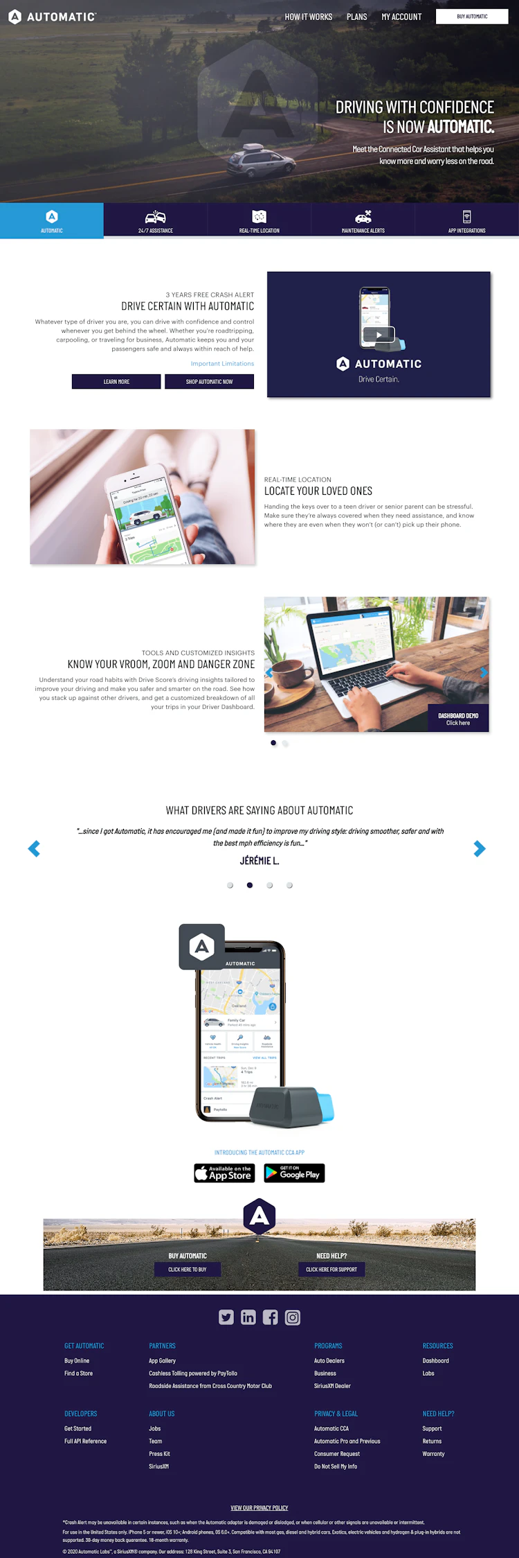 Automatic Landing Page screenshot