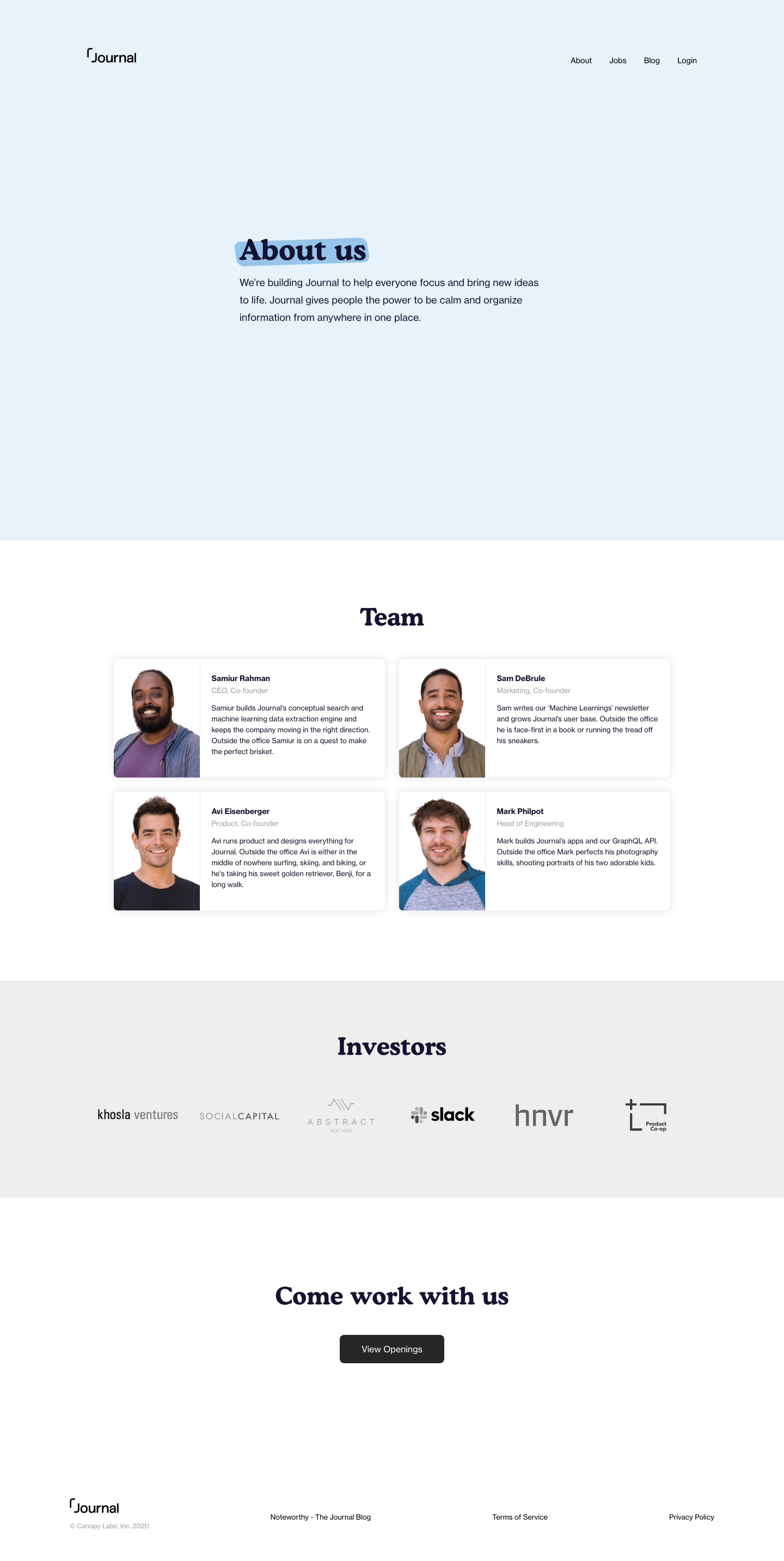 UseJournal About screenshot