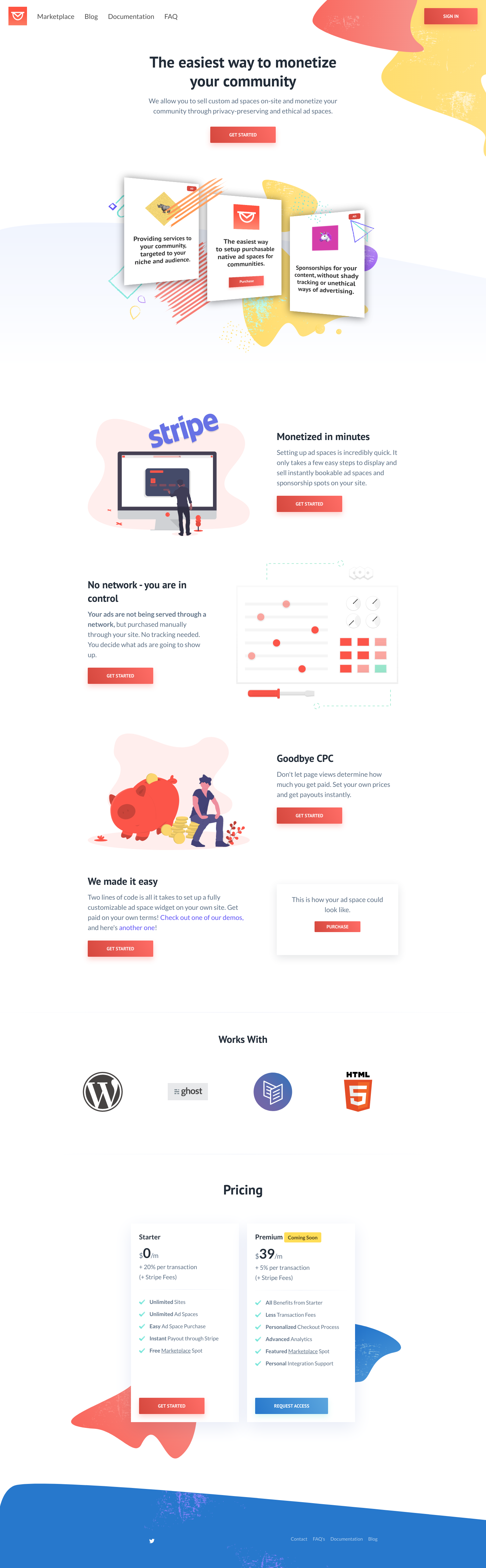 Intravert Landing Page screenshot