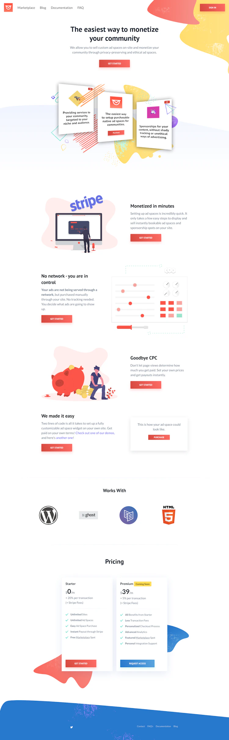 Intravert Landing Page screenshot
