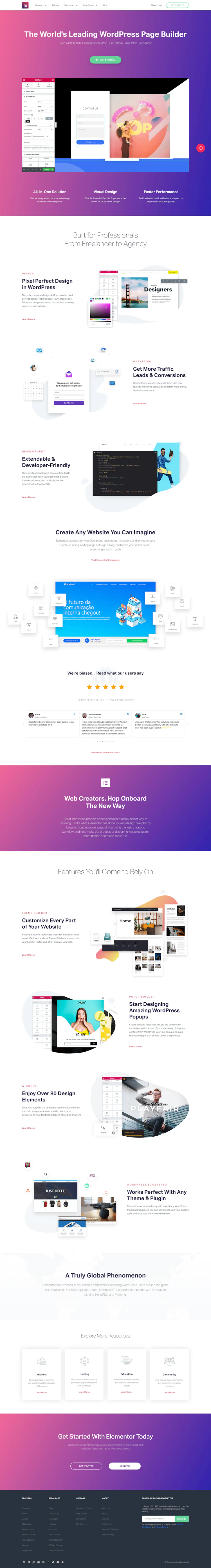 Elementor Landing Page screenshot