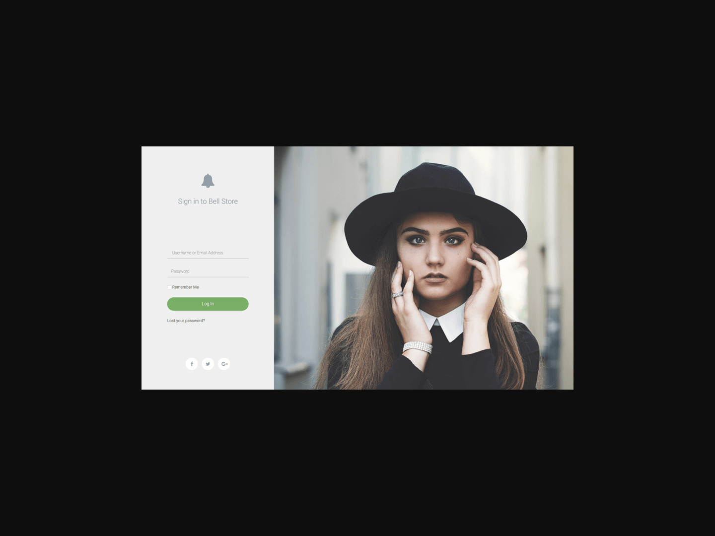 Elementor Login screenshot