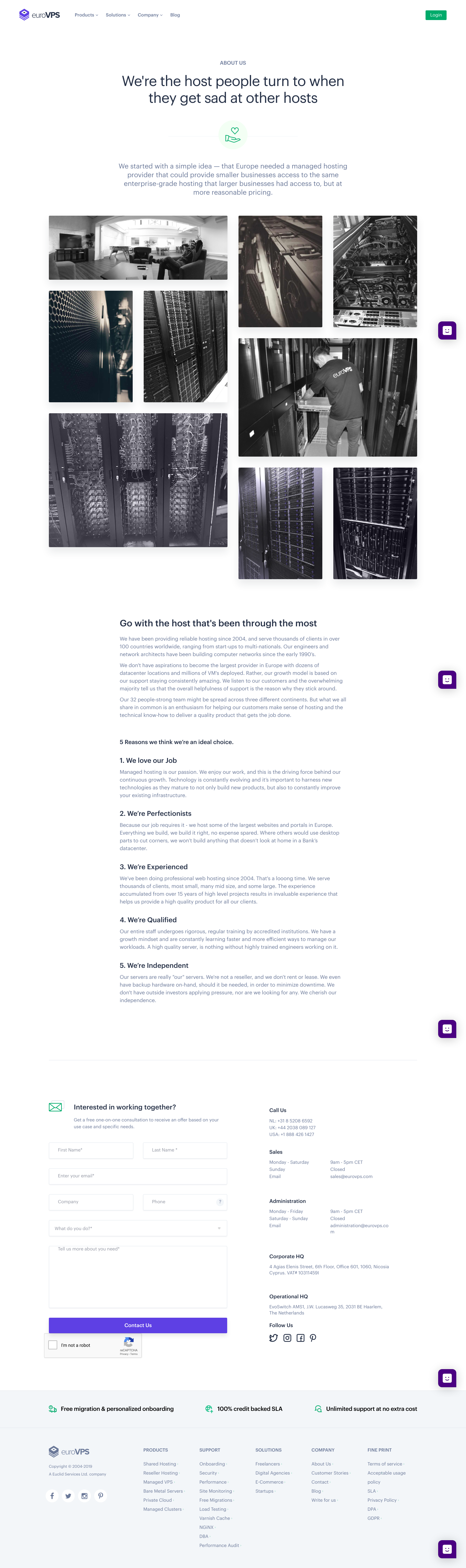 Eurovps About screenshot