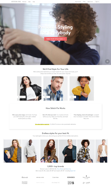 The Best Fashion Landing Page Design Inspiration Amp Examples