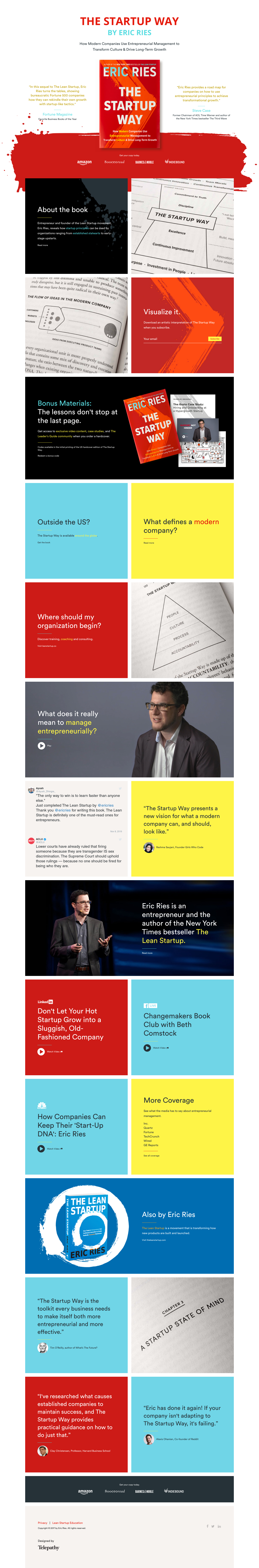 Thestartupway Landing Page screenshot