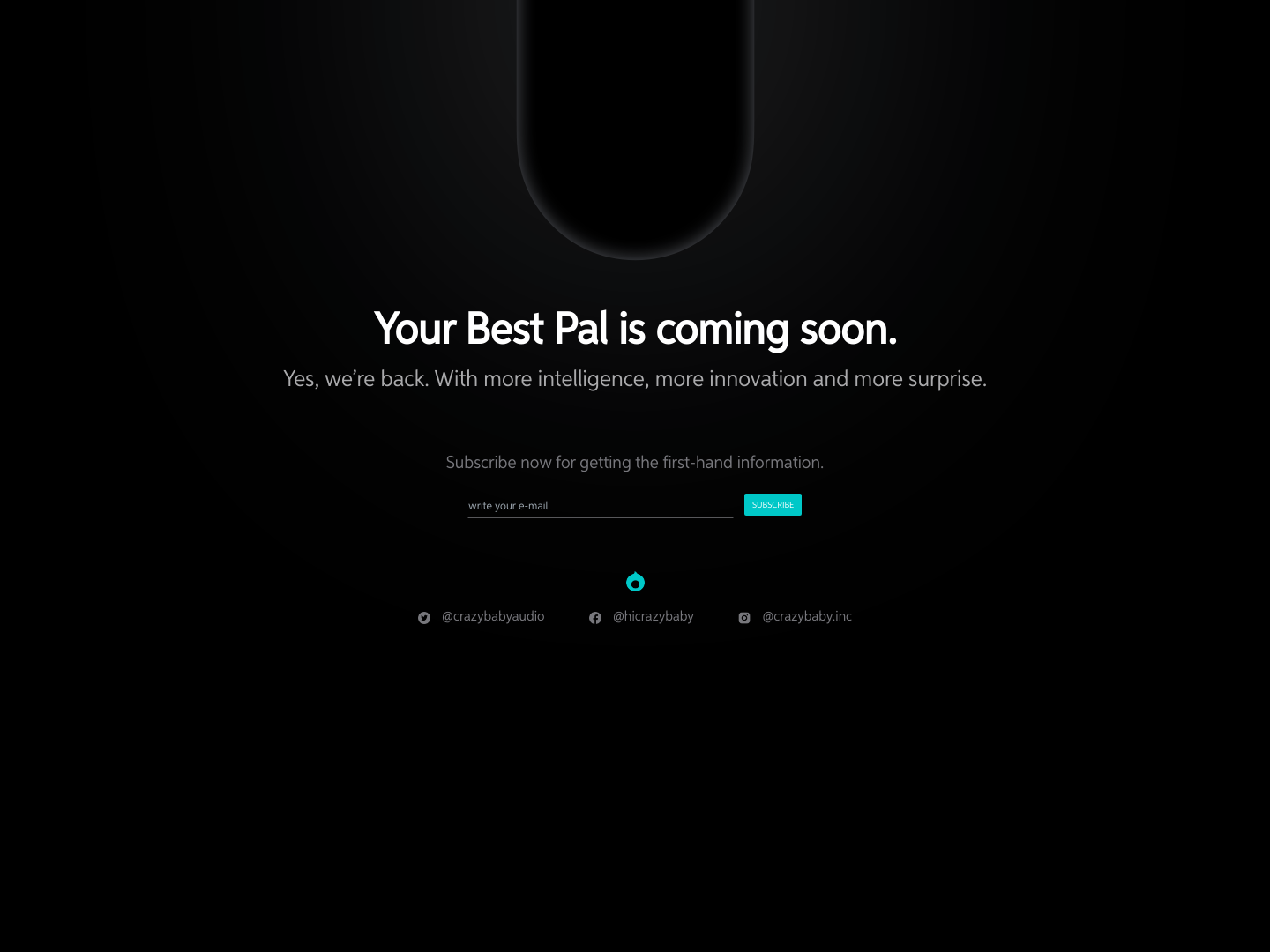 Crazybaby Landing Page screenshot