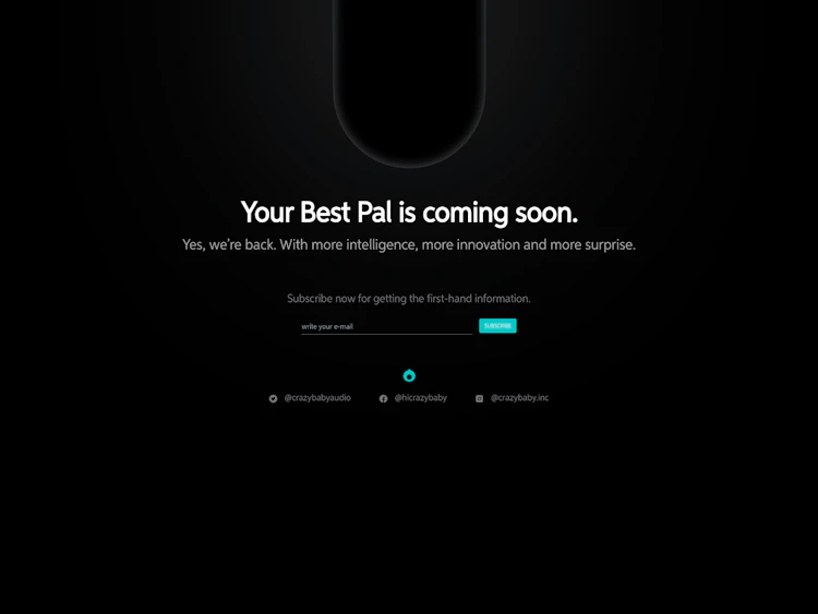 Crazybaby Landing Page screenshot