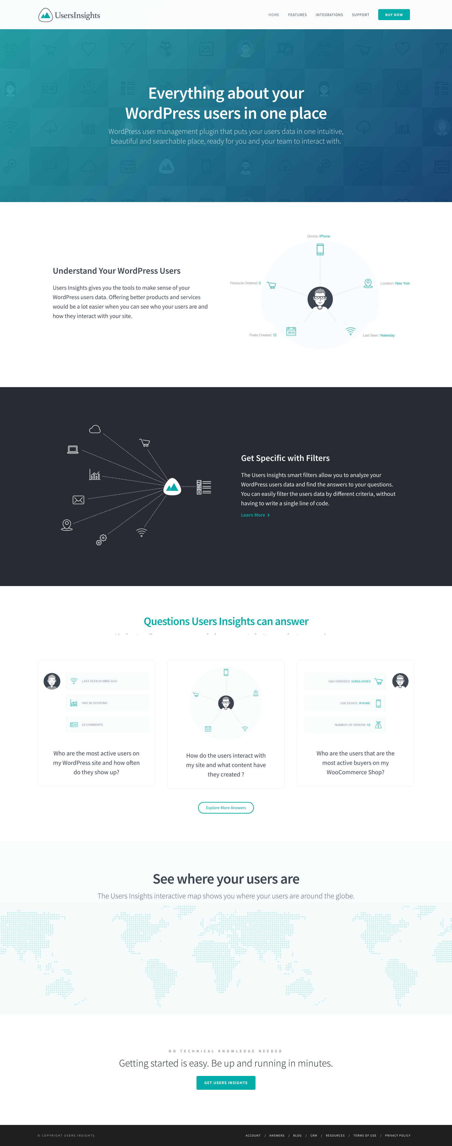Usersinsights Landing Page screenshot