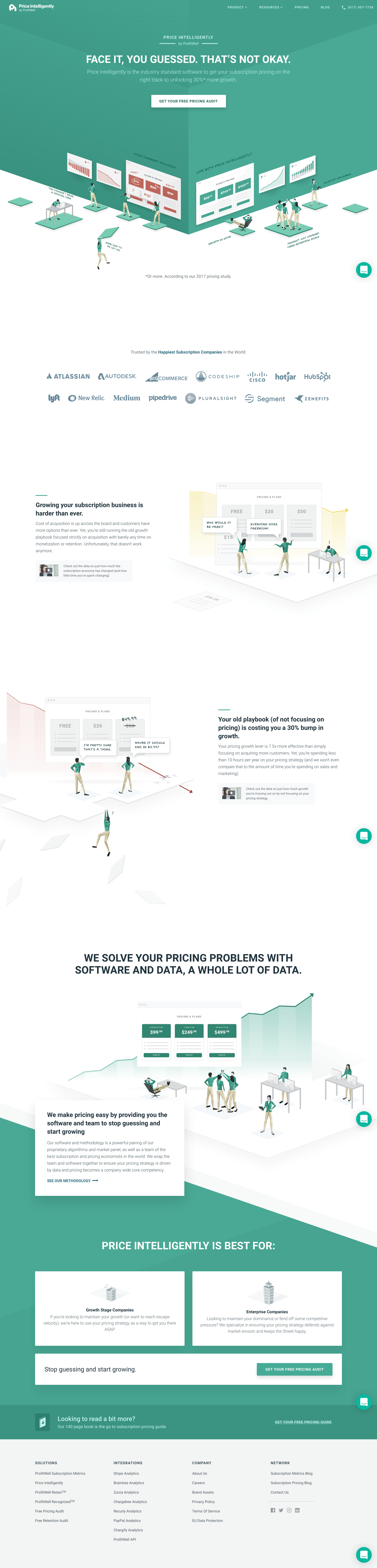 Priceintelligently Landing Page screenshot