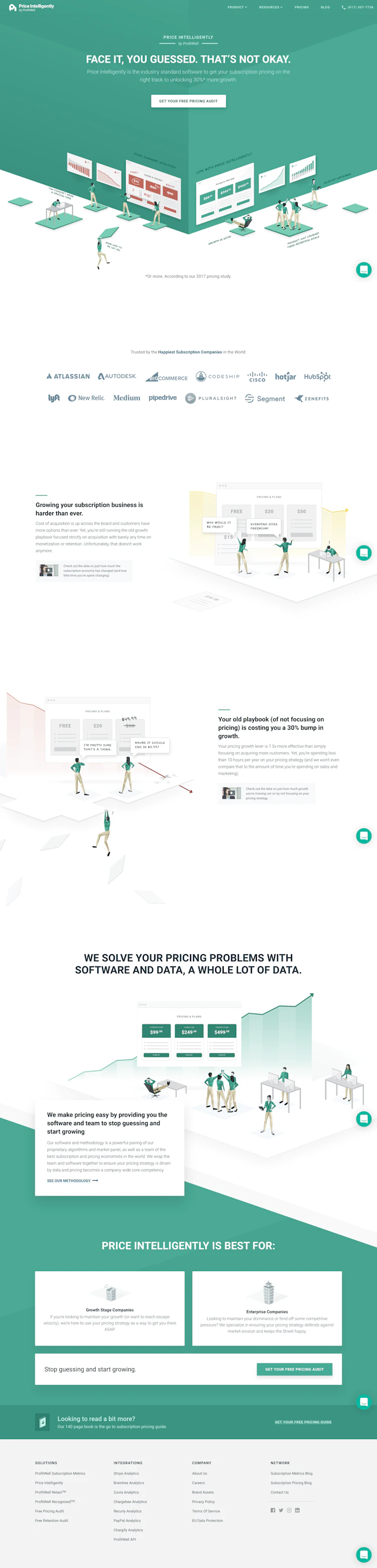 Priceintelligently Landing Page screenshot
