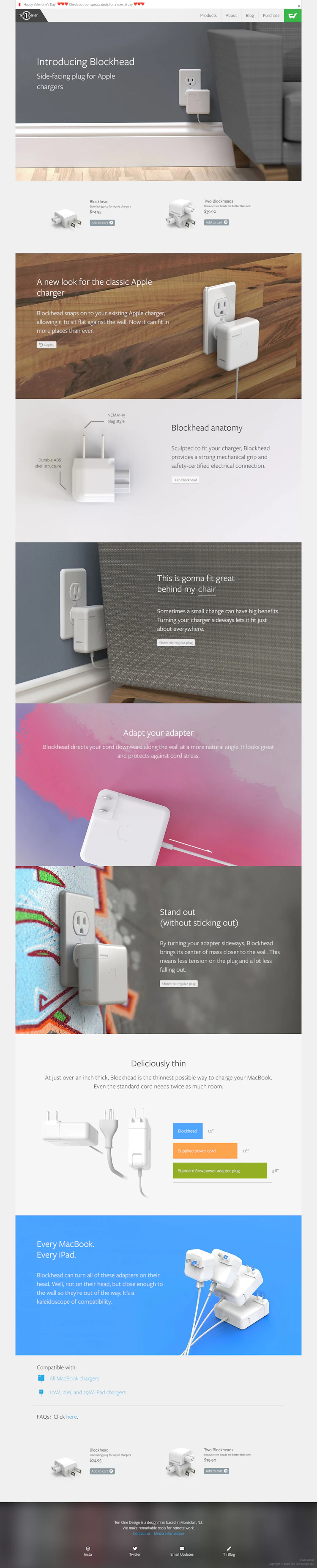 Tenonedesign Landing Page screenshot