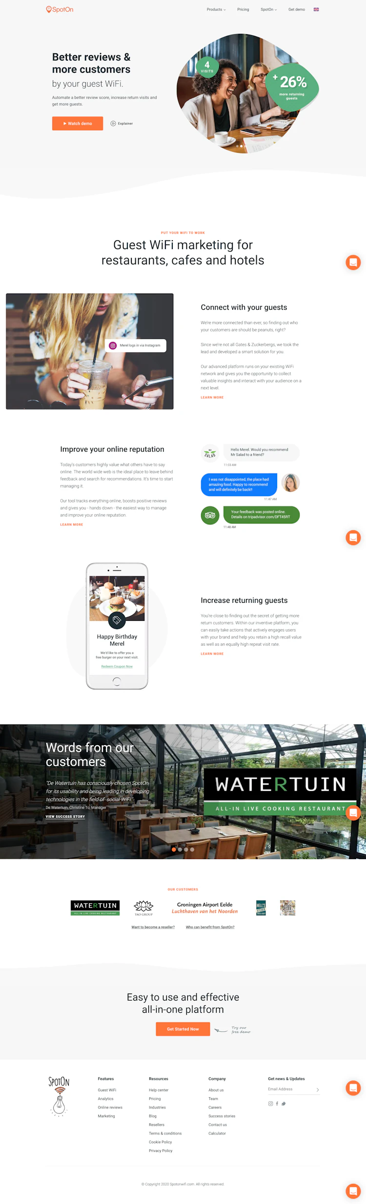 Spotonwifi Landing Page screenshot