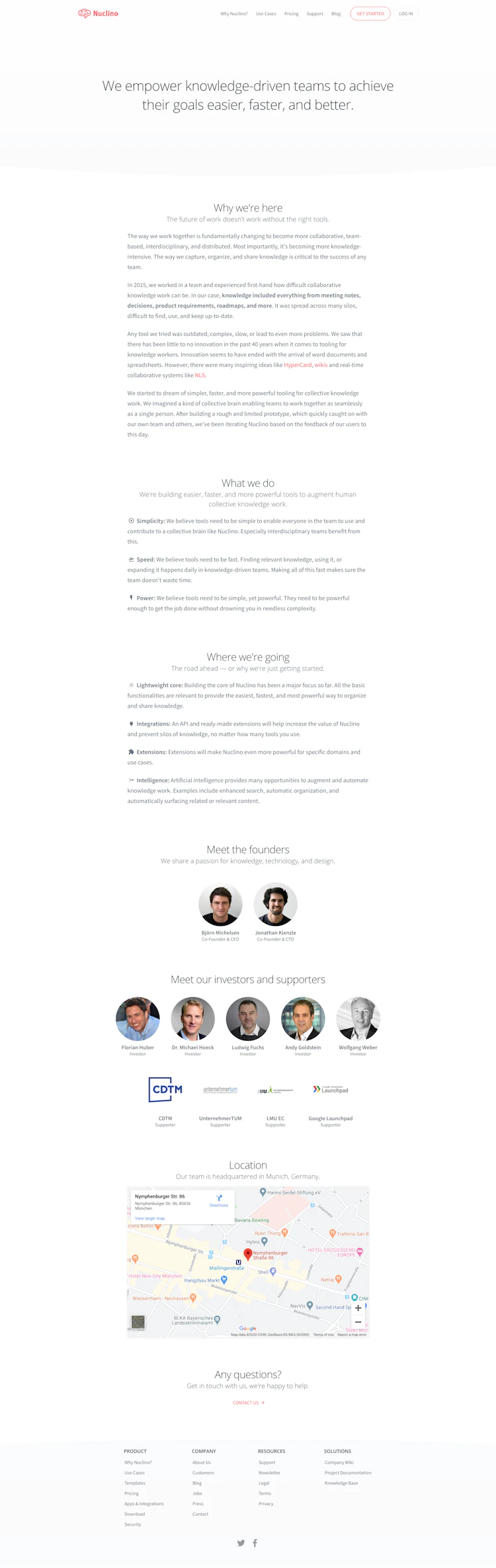 Nuclino Landing Page Inspiration and More | Landingfolio