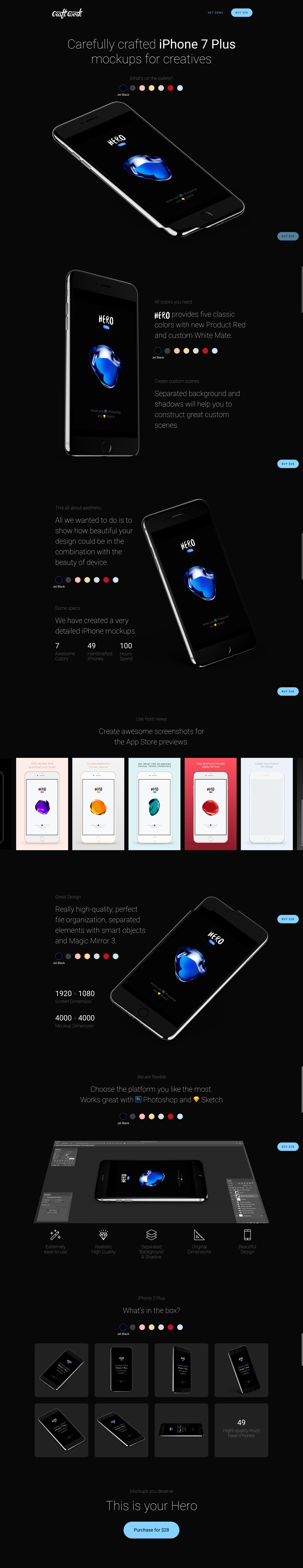 Craftwork Landing Page screenshot