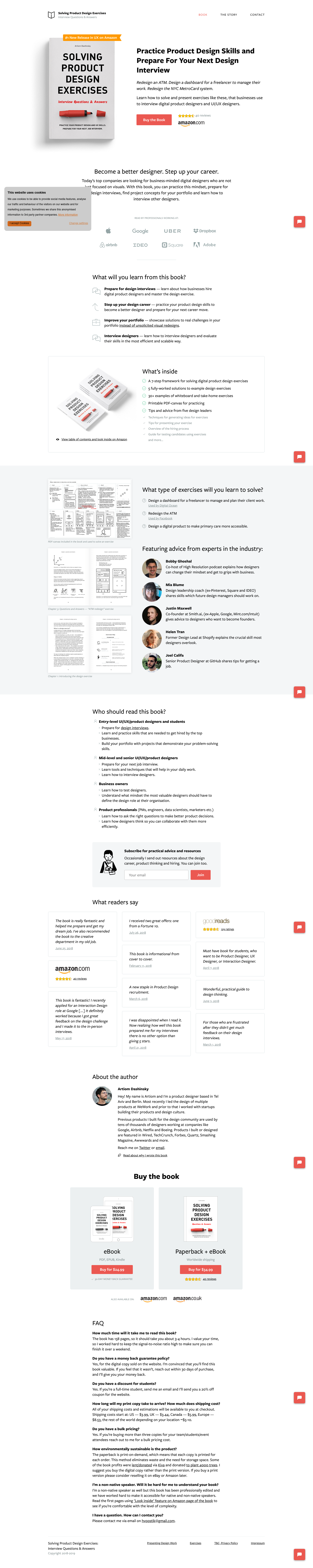 Productdesigninterview Landing Page screenshot