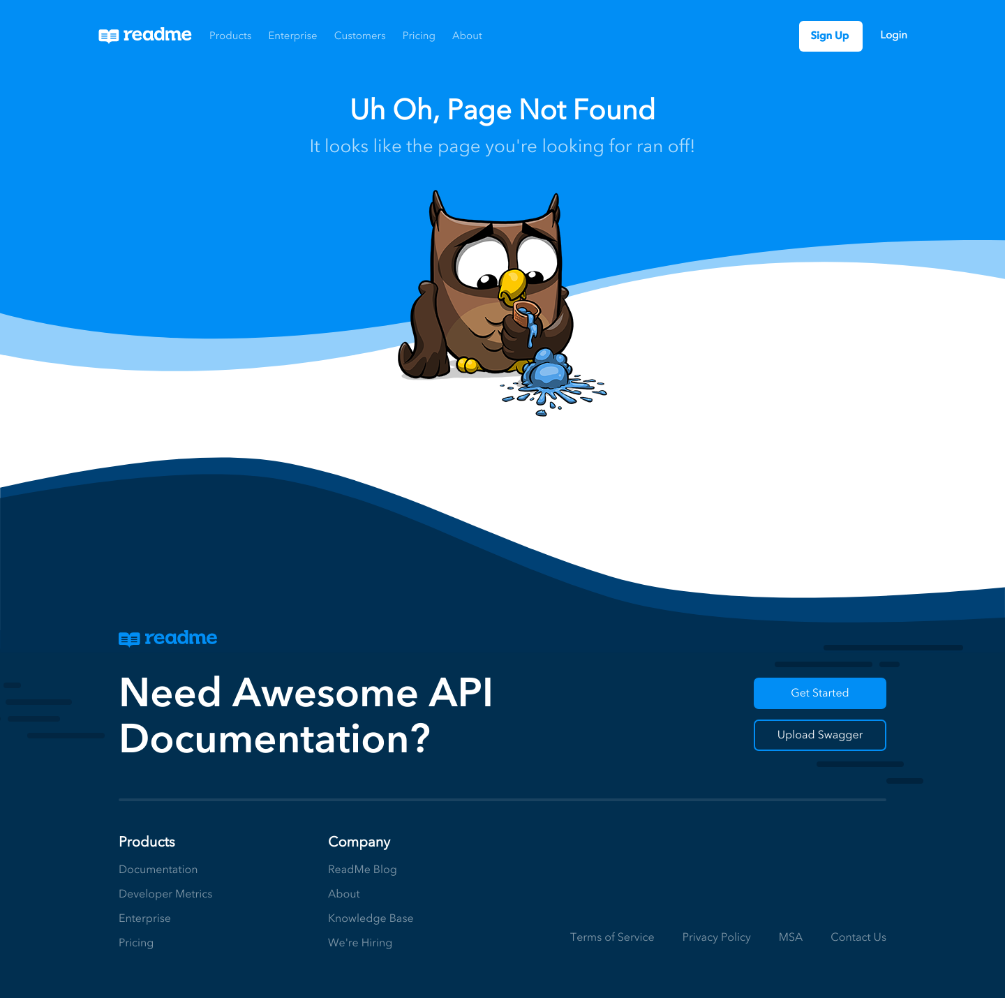 Readme Notfound screenshot