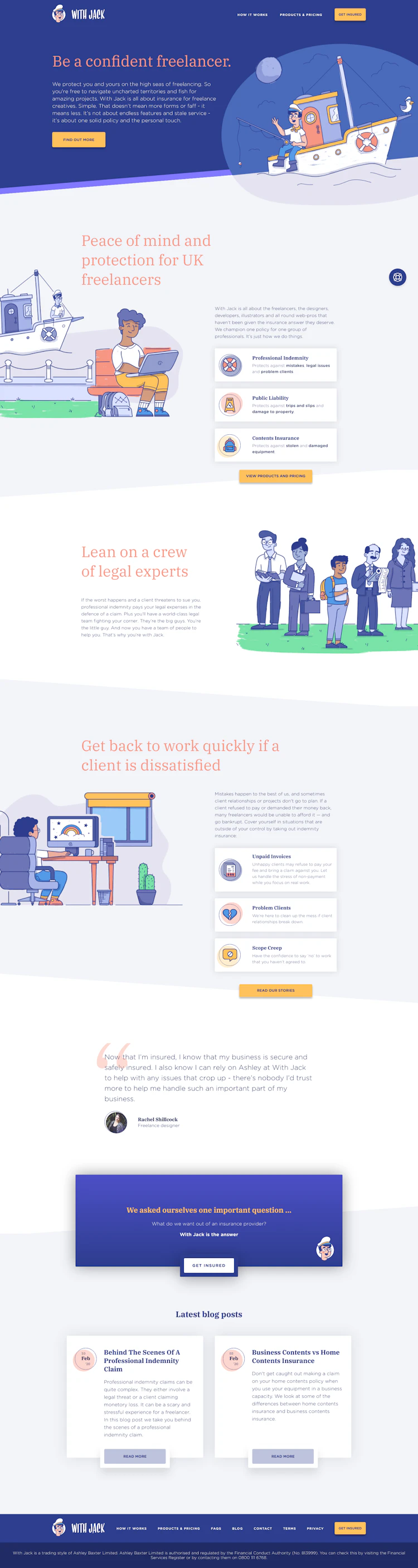 Withjack Landing Page screenshot