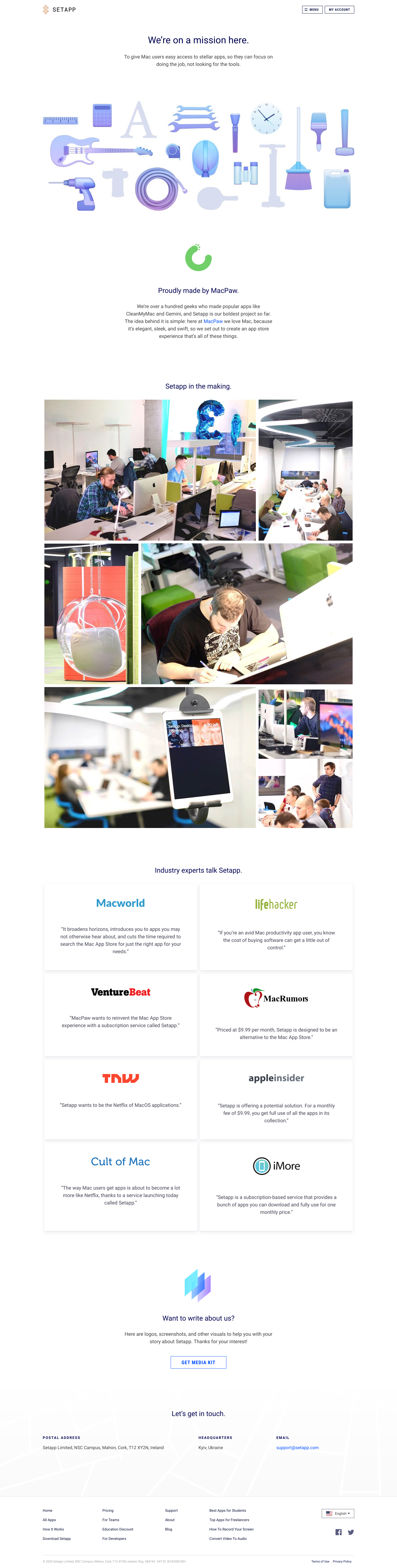 Setapp About screenshot
