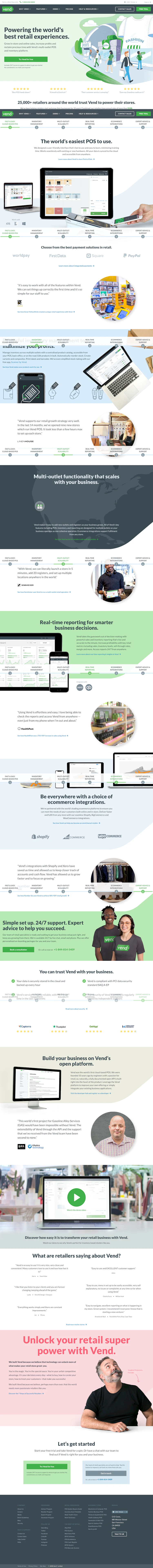 Vendhq Landing Page screenshot