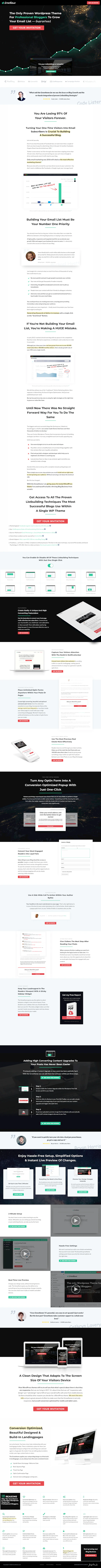 Growtheme Landing Page screenshot