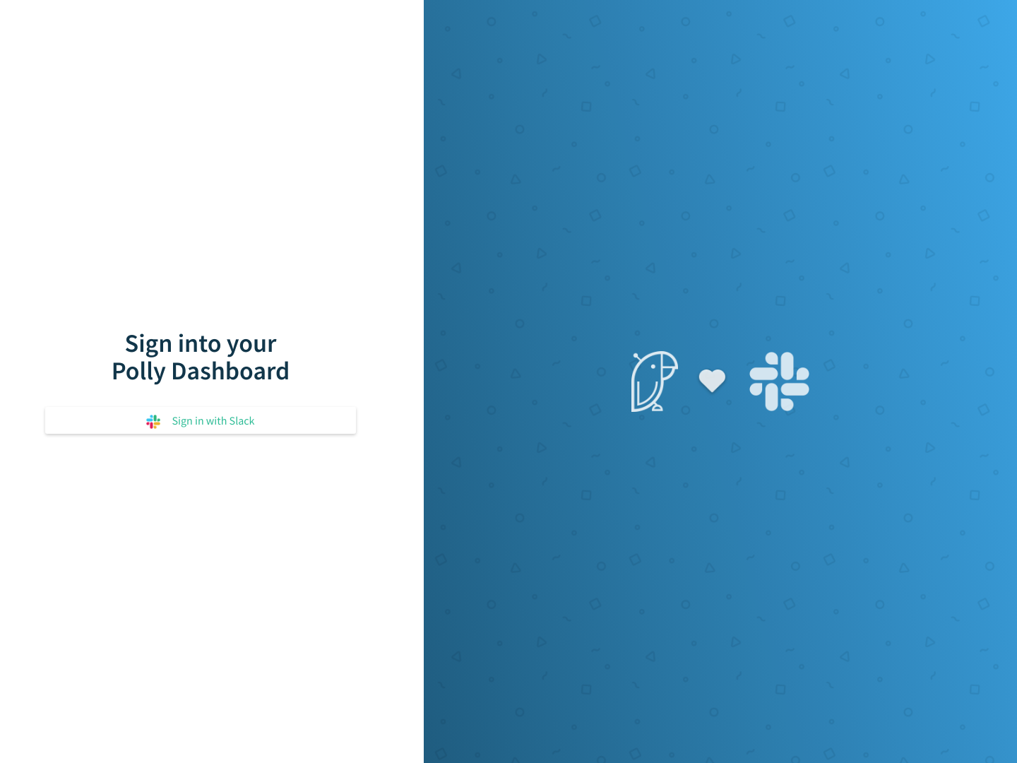 Polly Login screenshot