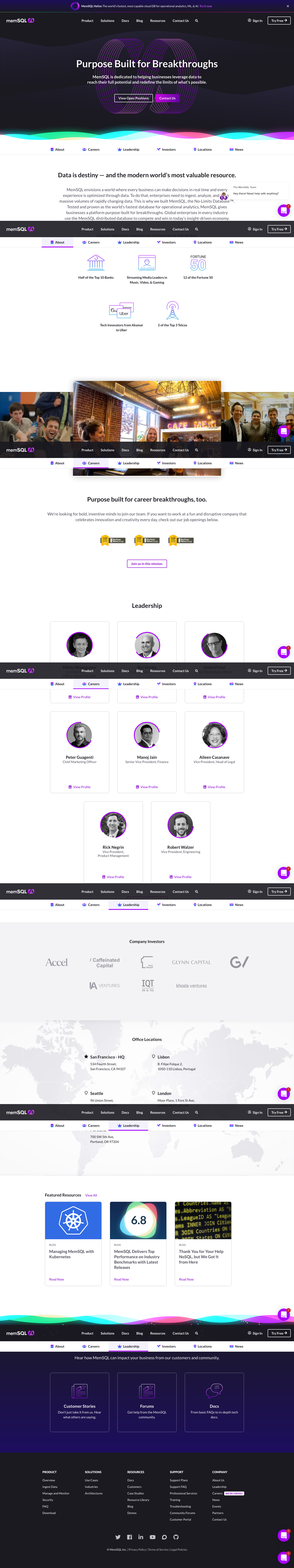 Memsql About screenshot