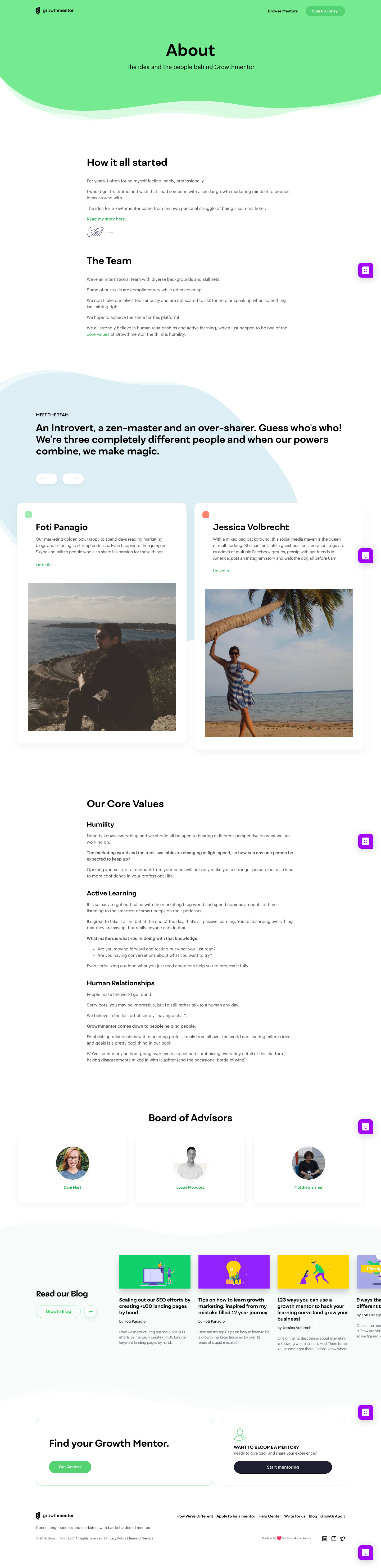 GrowthMentor About screenshot