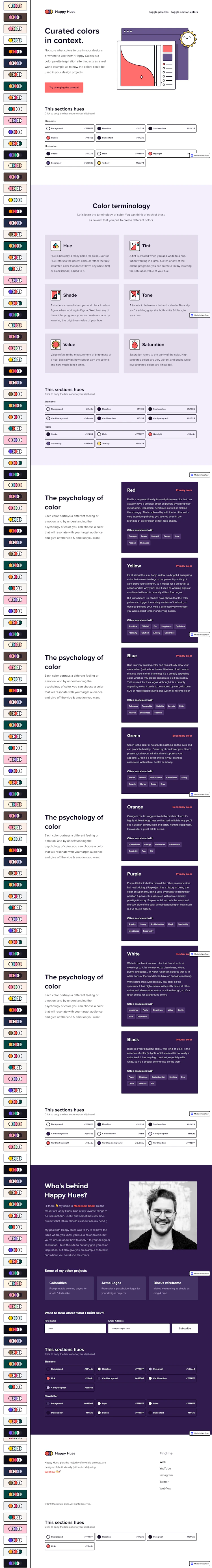 Happyhues Landing Page screenshot