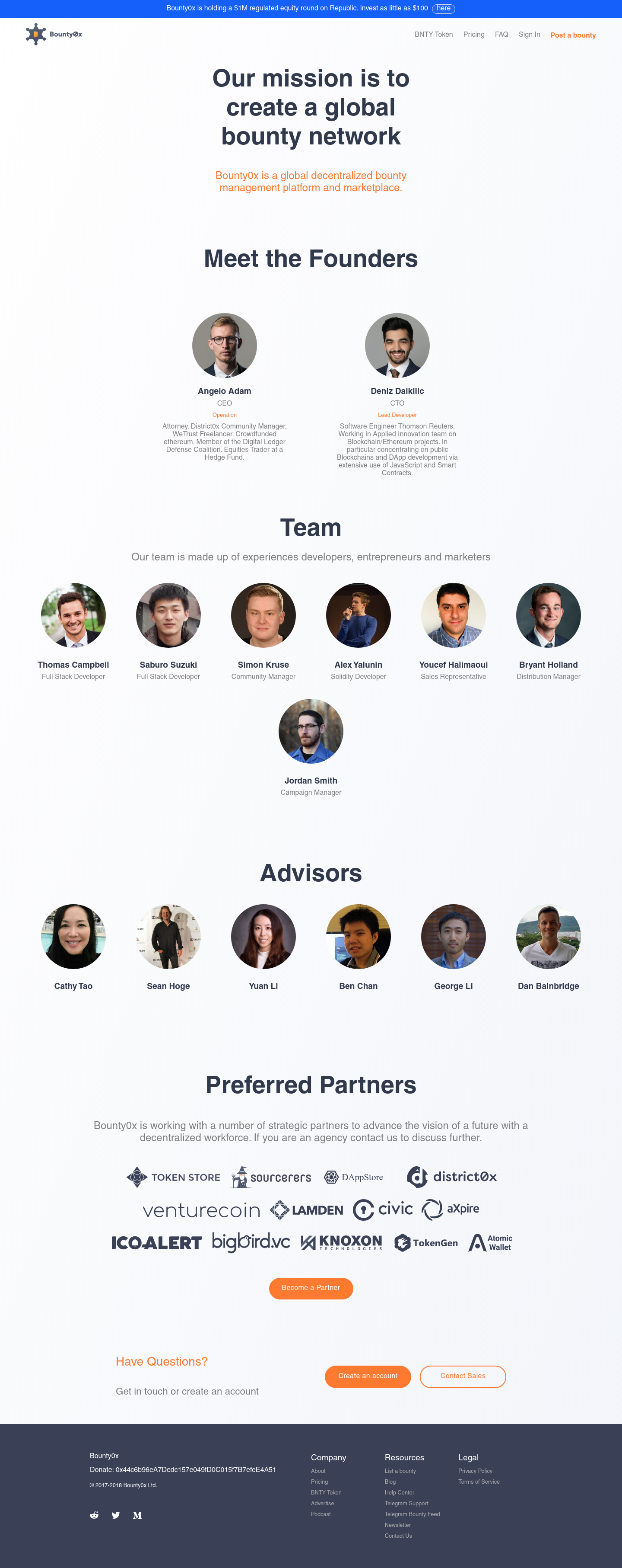 Bounty0x About screenshot