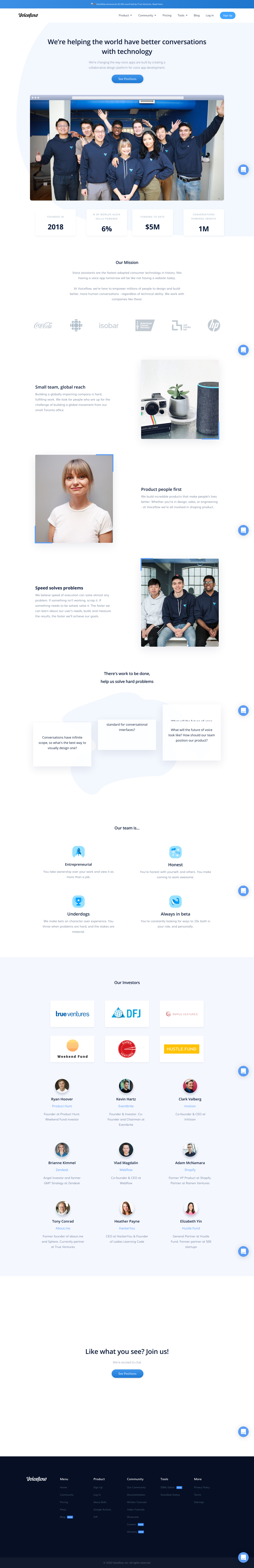 Getvoiceflow About screenshot