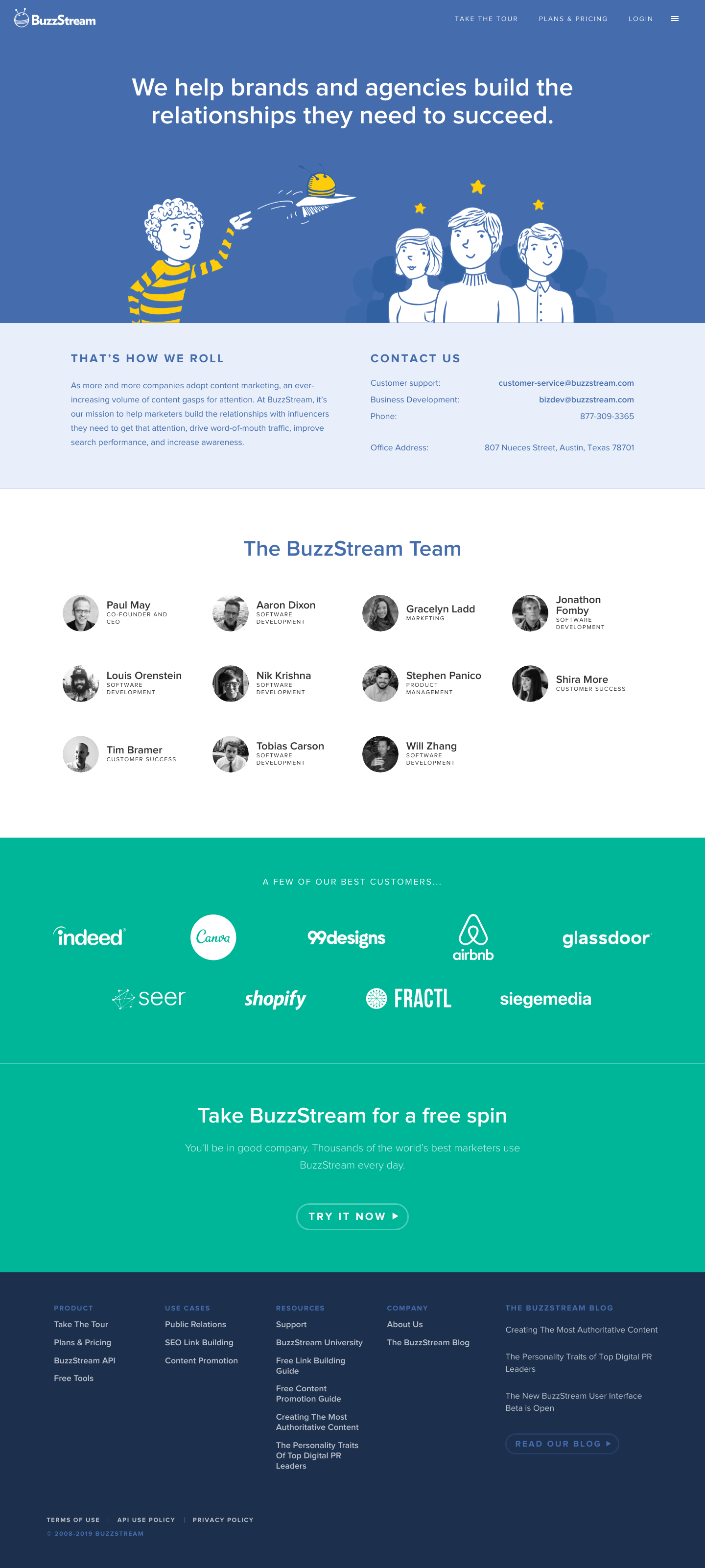 Buzzstream About screenshot